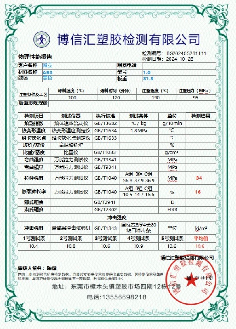 检测报告